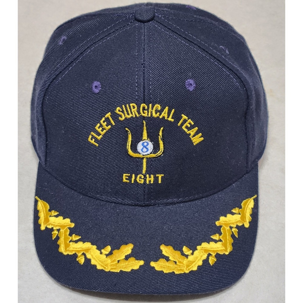 Fleet Surgical Team Eight FST-8 Navy Blue Snapback Hat Made in USA Military Cap